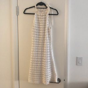 White knit Lily Pulitzer halter dress